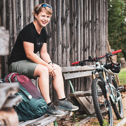 Autorin Barbara Pirringer "Abenteuer Mountainbiken" Tyrolia Verlag